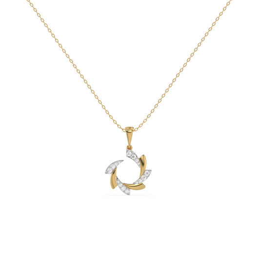 Cocktail Swirl Pendant Necklace