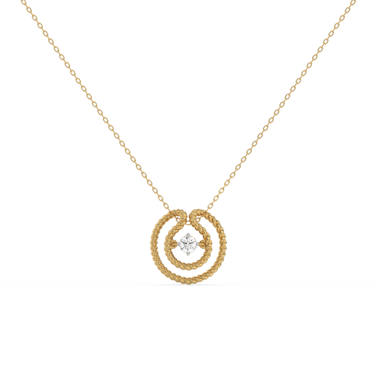 Twist of Fate Solitaire Necklace