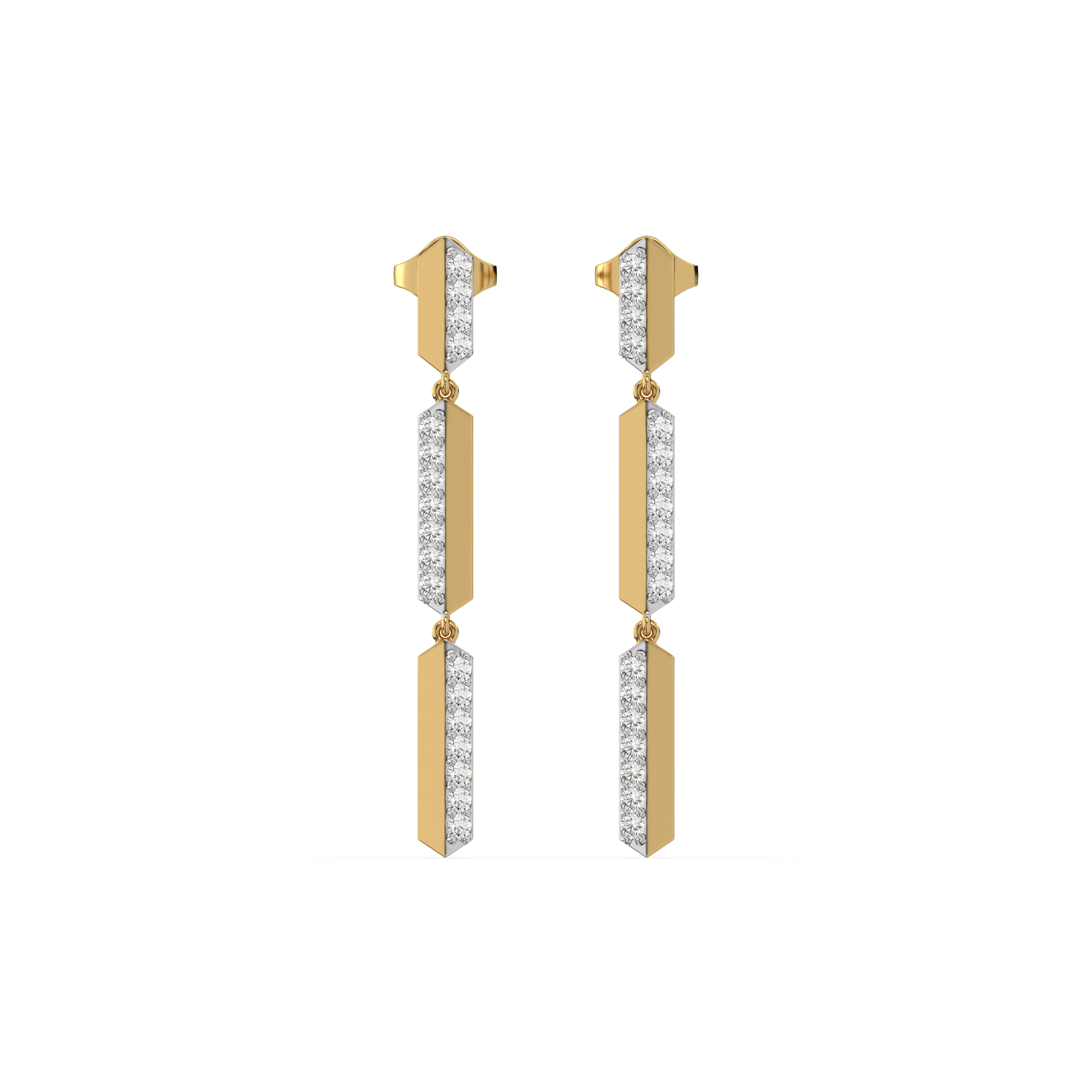 Power Play Drops - Lab Diamond Earrings