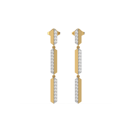 Power Play Drops - Lab Diamond Earrings