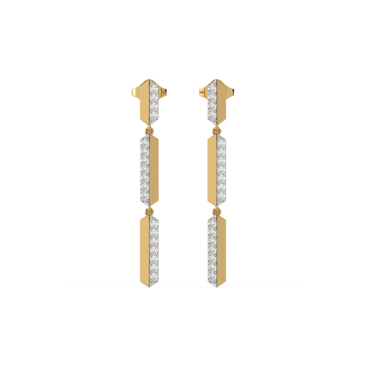 Power Play Drops - Lab Diamond Earrings