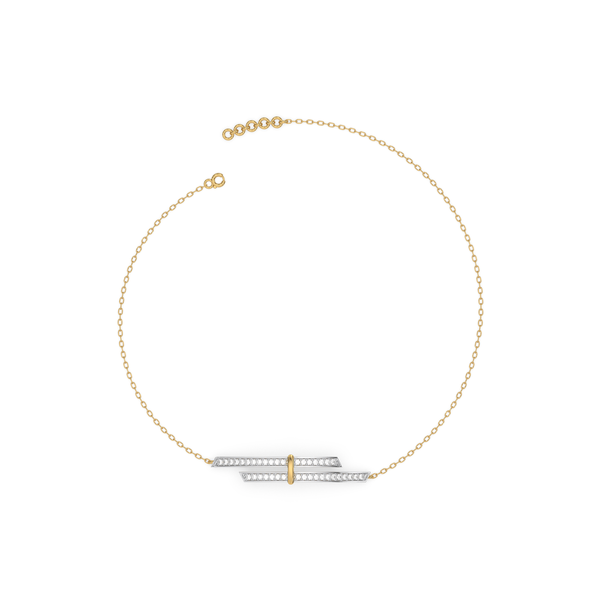 Edge of Elegance - 18kt Gold Vermeil Lab Grown Diamond Bracelet 3