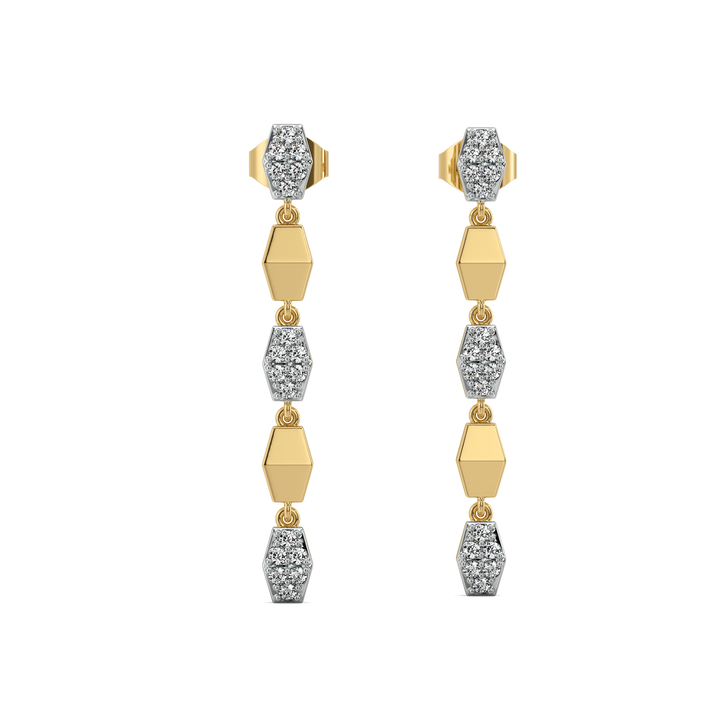 Edge of Glam - 18kt Gold Vermeil Lab Grown Diamond Drop Earrings