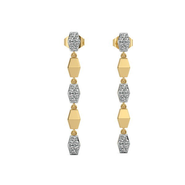 Edge of Glam Lab Diamond Drop Earrings