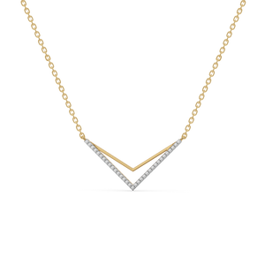 Edgy Dazzle - Lab Diamond Necklace