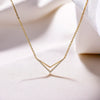 Lukson Edgy Dazzle 18kt Gold Vermeil Lab Grown Diamond Necklace