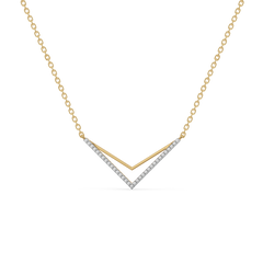 Edgy Dazzle - Lab Diamond Necklace