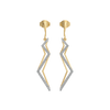 Edgy Dazzle Drops Lab Grown Diamond Earrings - Lukson