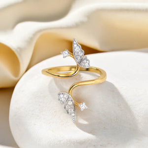 Enchanted Butterfly - Lab Diamond Open Top Ring