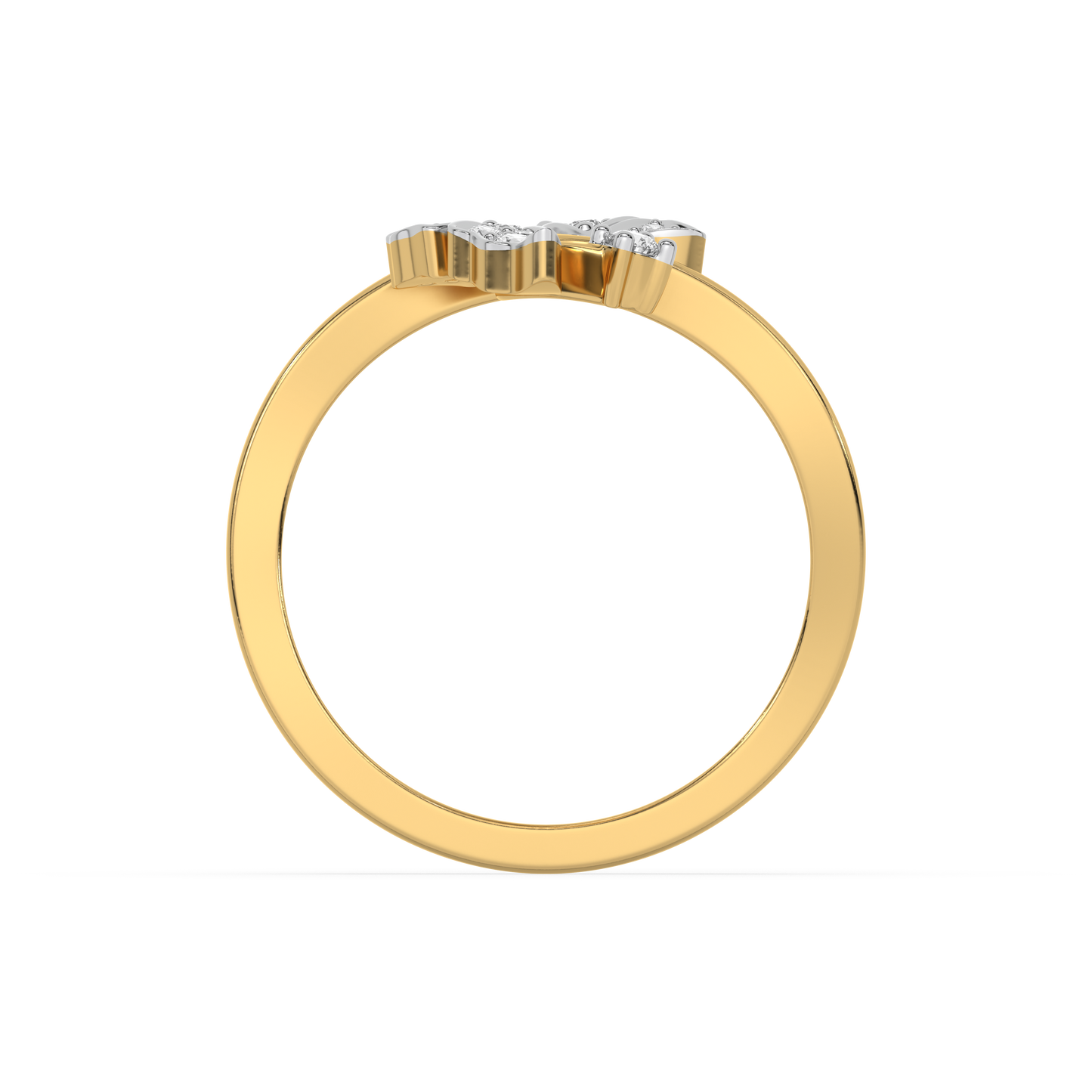 Enchanted Butterfly Open Top Ring-18kt Gold Vermeil Lab Grown Diamond Ring