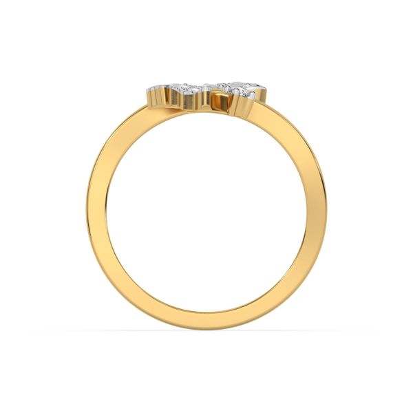 Lukson Butterfly Lab Grown Diamond Open Top Ring for Women