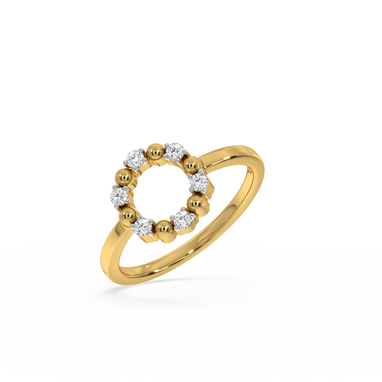 Eternal Orbit Ring - 18kt Gold Vermeil Lab Grown Diamond Ring