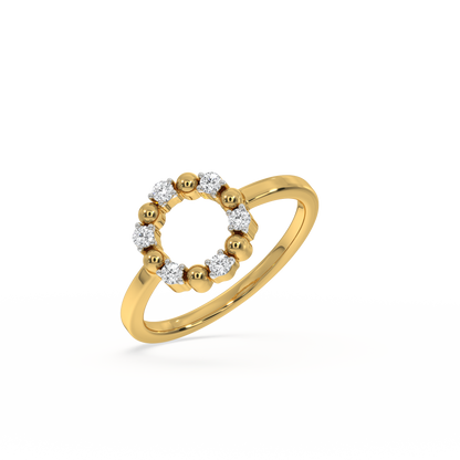 Eternal Orbit Ring - 18kt Gold Vermeil Lab Grown Diamond Ring