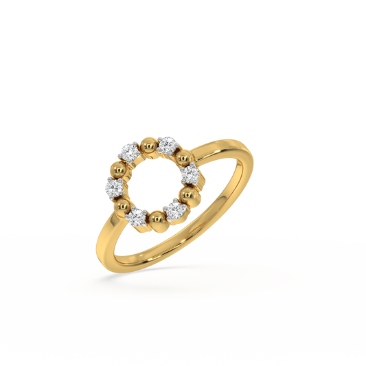 Eternal Orbit Ring - 18kt Gold Vermeil Lab Grown Diamond Ring