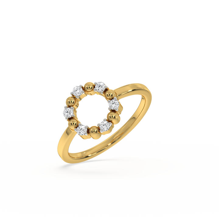 Eternal Orbit Ring - 18kt Gold Vermeil Lab Grown Diamond Ring