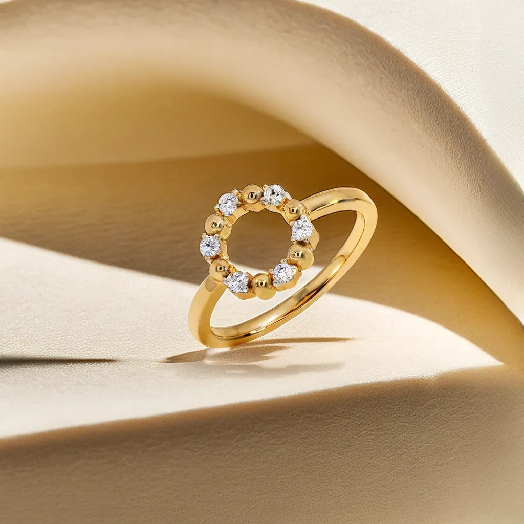Eternal Orbit Ring - 18kt Gold Vermeil Lab Grown Diamond Ring
