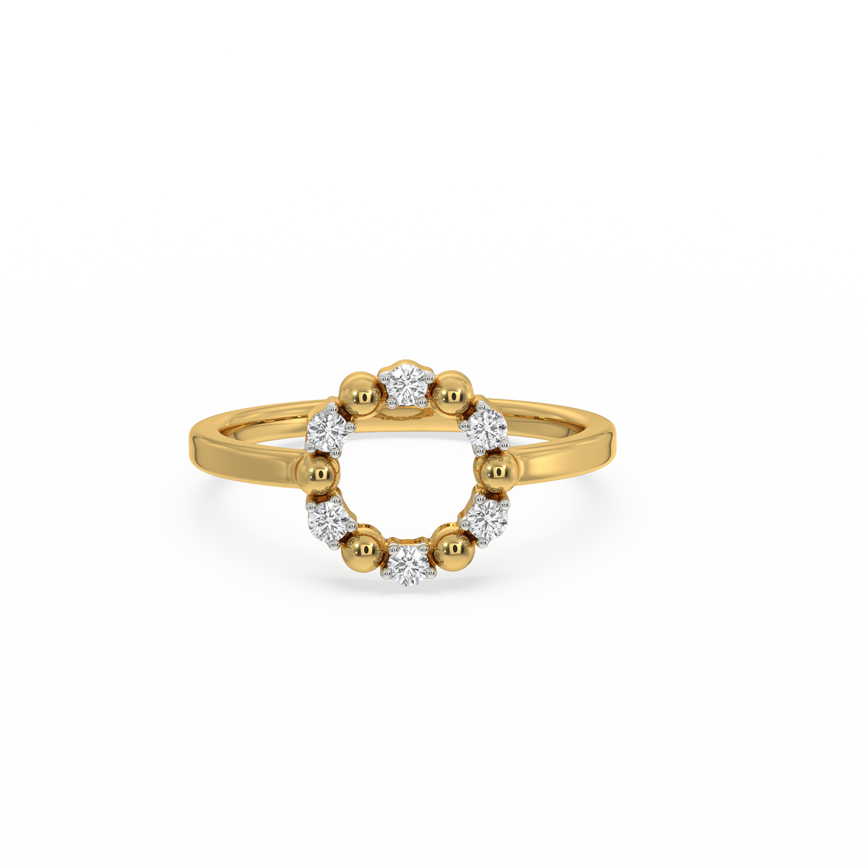 Eternal Orbit Ring - 18kt Gold Vermeil Lab Grown Diamond Ring