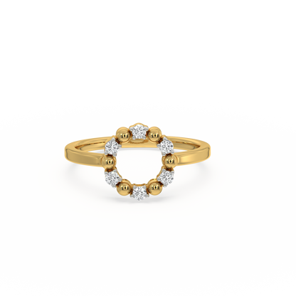 Eternal Orbit Ring - 18kt Gold Vermeil Lab Grown Diamond Ring