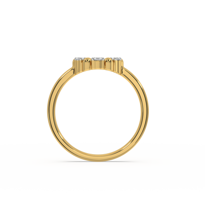 Eternal Orbit Ring - 18kt Gold Vermeil Lab Grown Diamond Ring