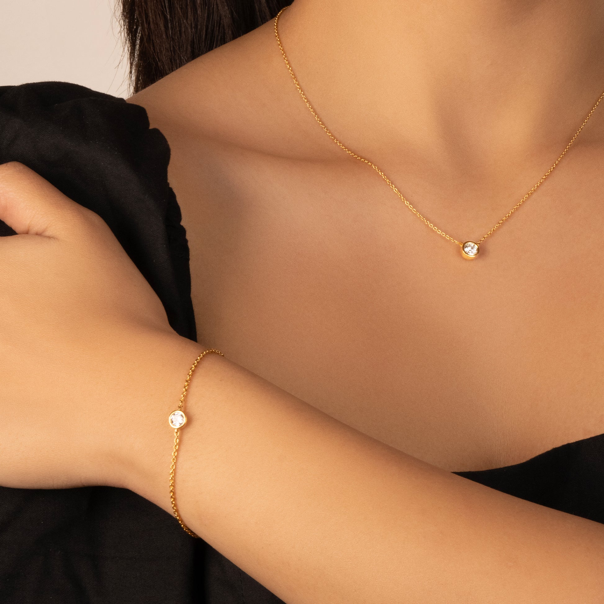 Eternal Shine Solitaire - 18kt Gold Vermeil  Lab Diamond Bracelet