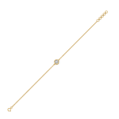 Eternal Shine Solitaire - 18kt Gold Vermeil  Lab Diamond Bracelet