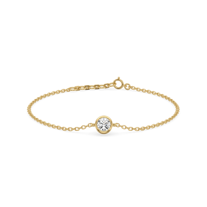 Eternal Shine Solitaire - 18kt Gold Vermeil  Lab Diamond Bracelet