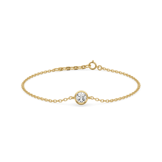 Eternal Shine Solitaire - 18kt Gold Vermeil  Lab Diamond Bracelet