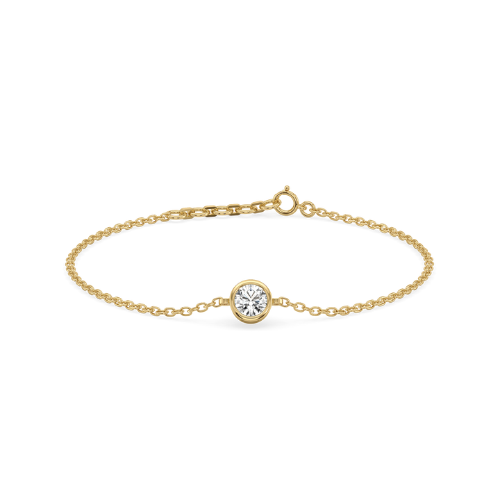 Eternal Shine Solitaire - 18kt Gold Vermeil  Lab Diamond Bracelet