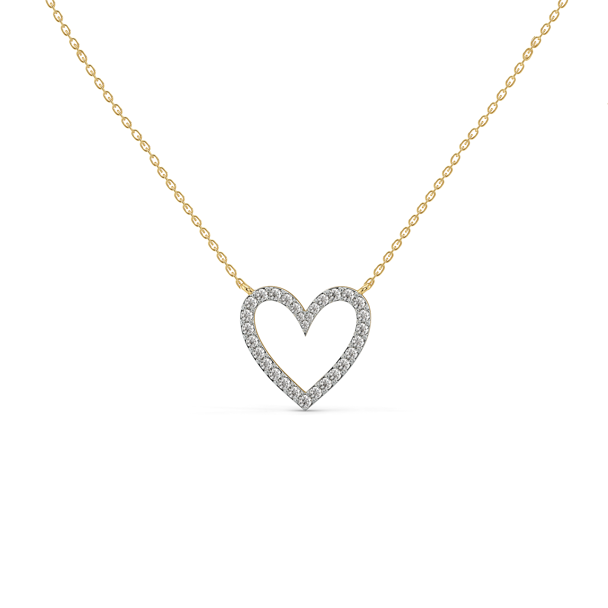 Everlasting Heart - 18kt Gold Vermeil Lab Grown Diamond Necklace 