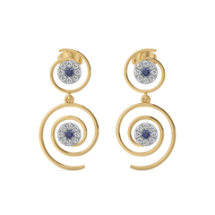 Evil Eye Elixir - Lab Diamond Drop Earrings