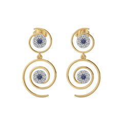Evil Eye Elixir - Lab Diamond Drop Earrings