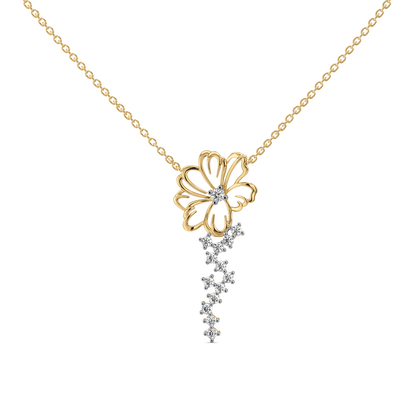 Flora Dewdrop - 18kt Gold Vermeil Lab Grown Diamond Necklace