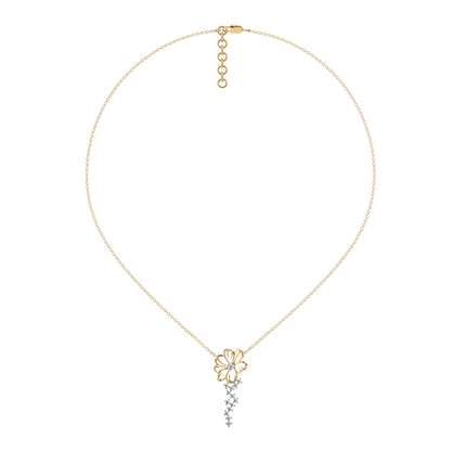 Flora Dewdrop - 18kt Gold Vermeil Lab Grown Diamond Necklace