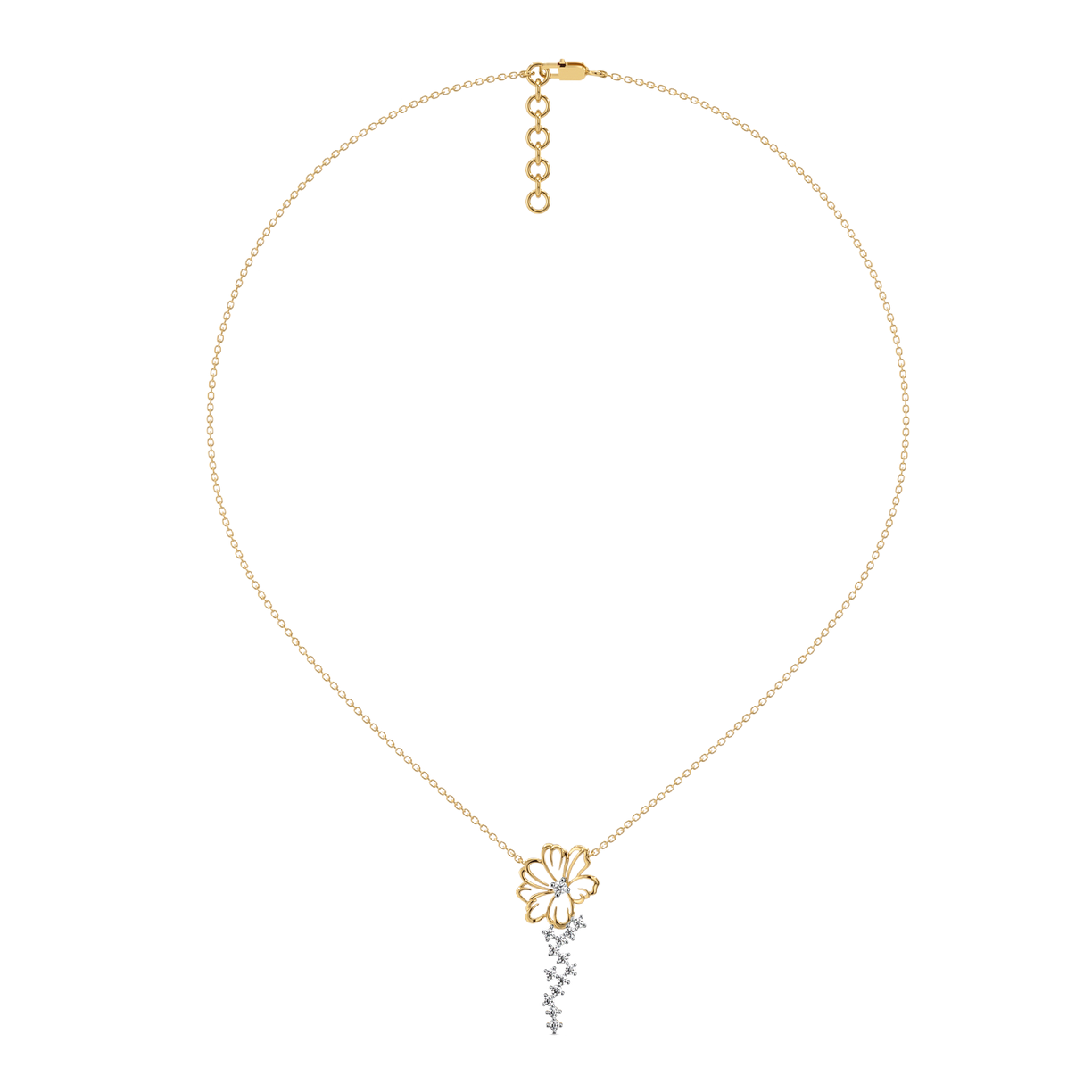 Flora Dewdrop - 18kt Gold Vermeil Lab Grown Diamond Necklace