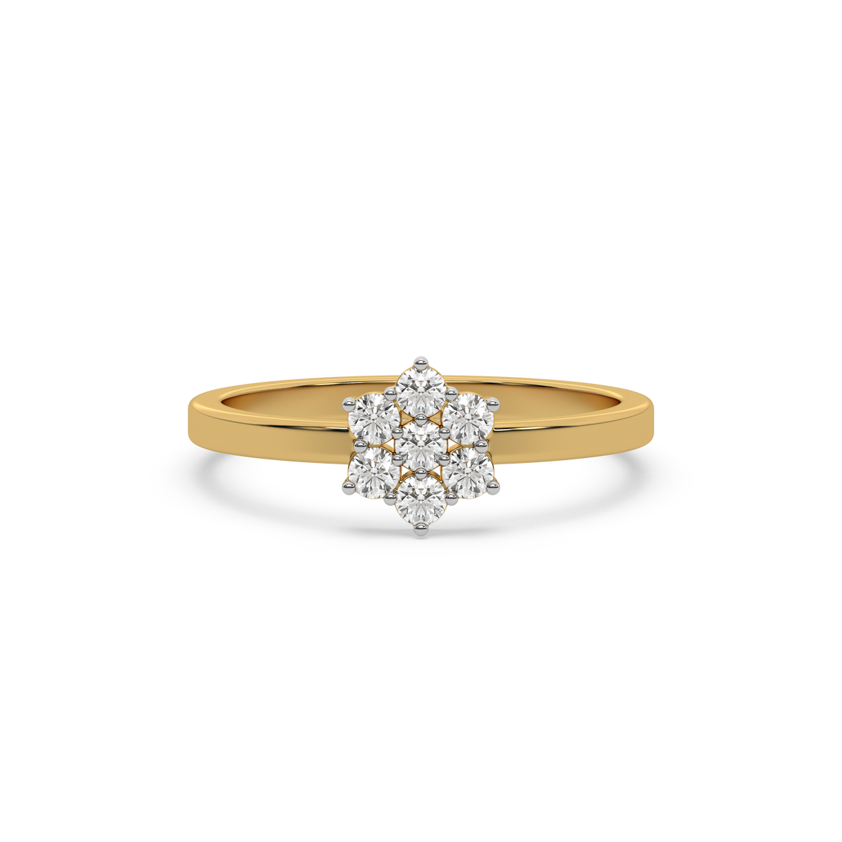 Floral Essence -18kt Gold Vermeil Lab Grown Diamond Ring