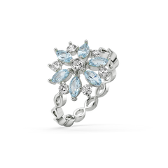 Frosted Flare Snowflake - Lab Diamond Fashion Ring