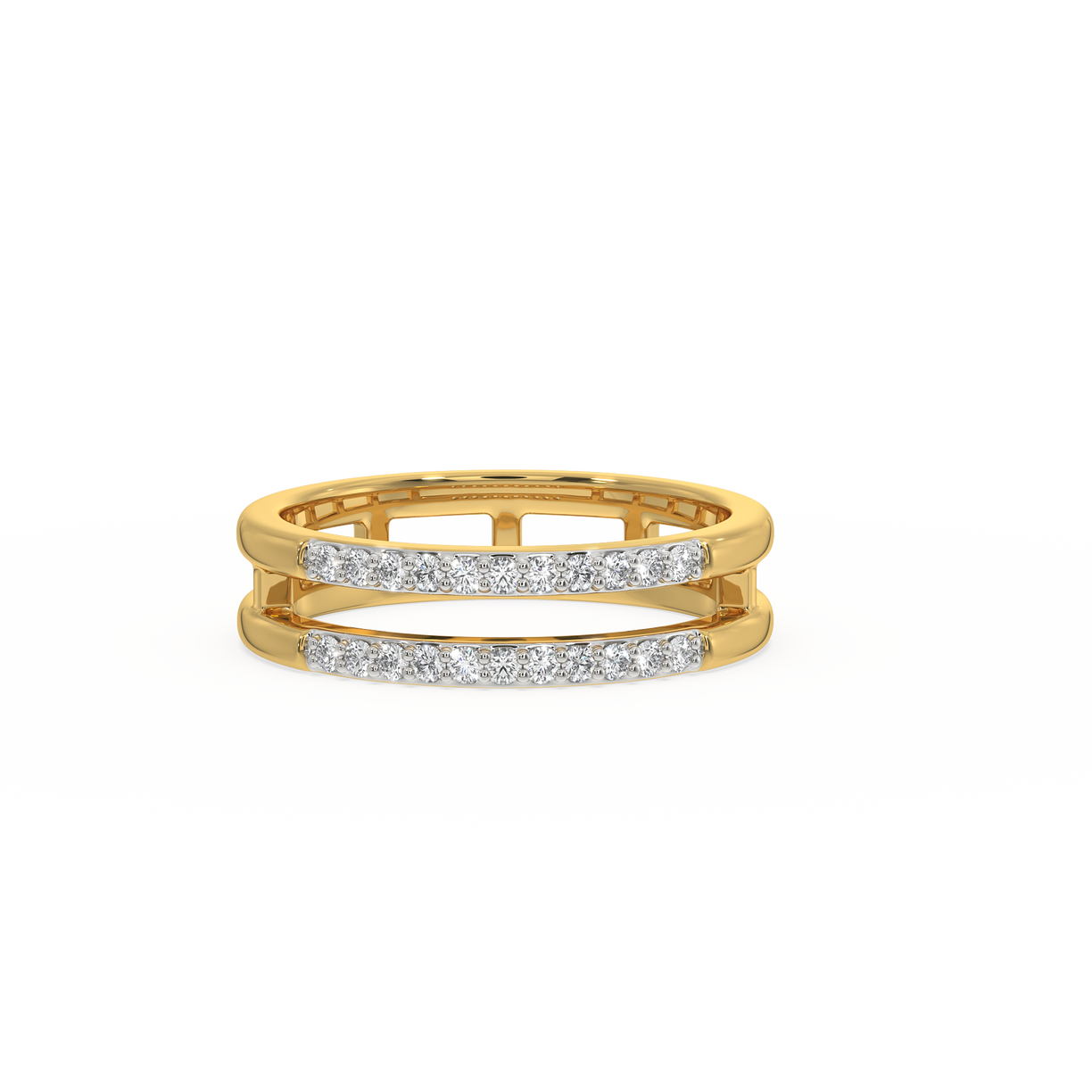 Fusion Band - 18kt Gold Vermeil Lab Grown Diamond Ring