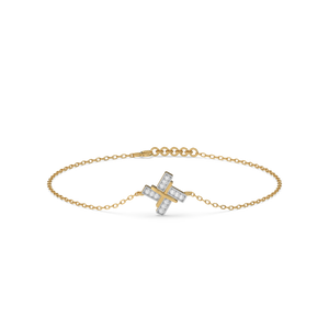 Geometric Glow - Lab Diamond Bracelet