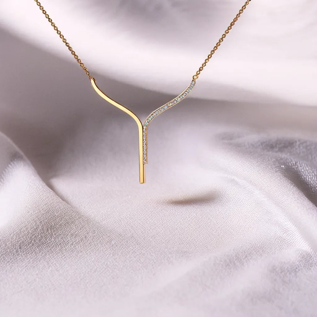 Glam Chic - 18kt Gold Vermeil Lab Grown Diamond Necklace