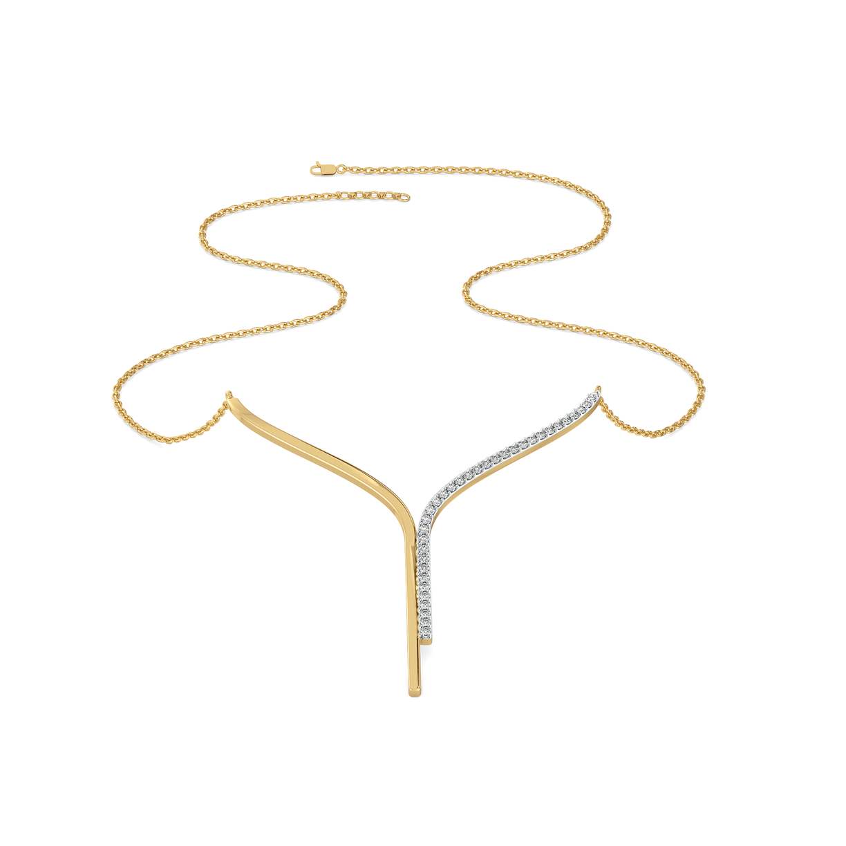 Glam Chic - 18kt Gold Vermeil Lab Grown Diamond Necklace