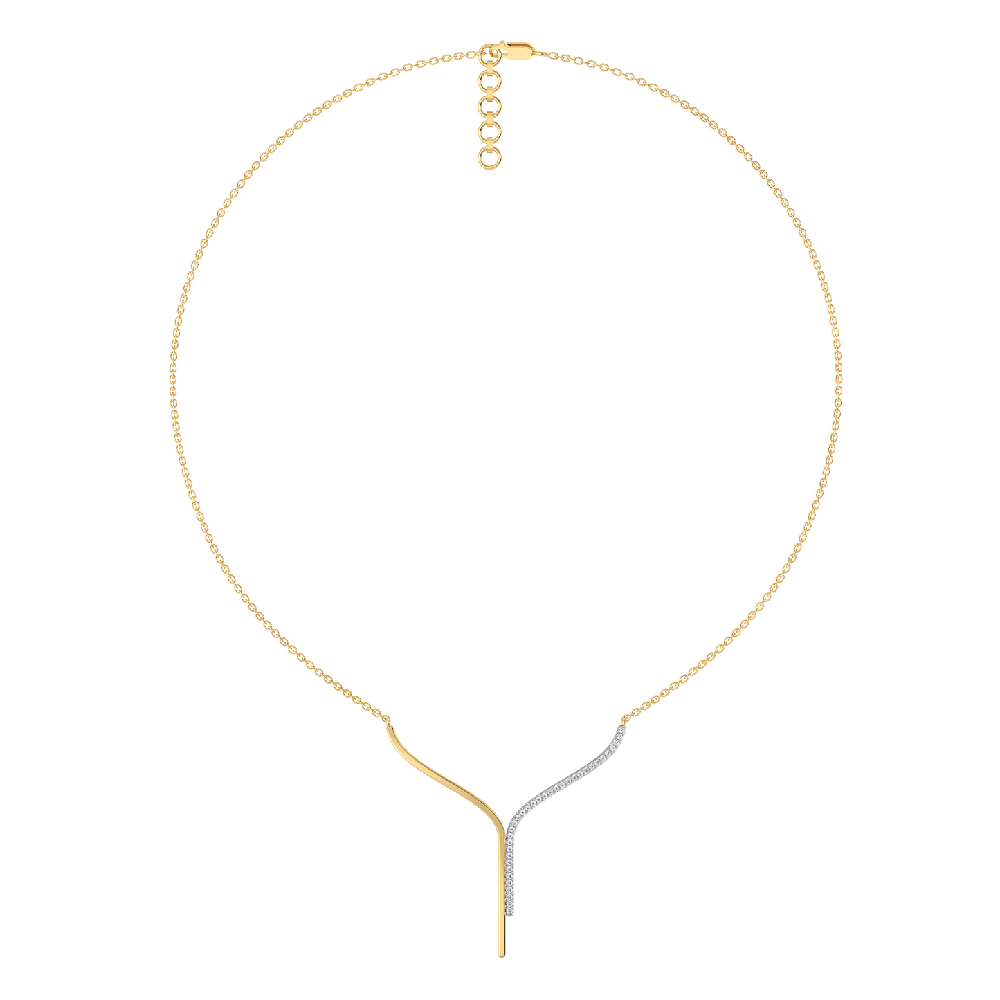 Glam Chic - 18kt Gold Vermeil Lab Grown Diamond Necklace