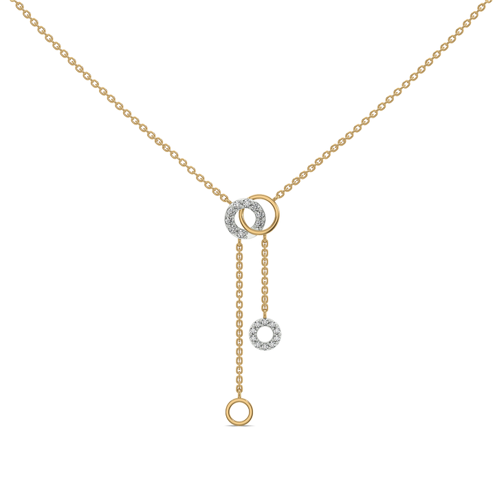 Halo Thread - 18kt Gold Vermeil Lab Grown Diamond Necklace