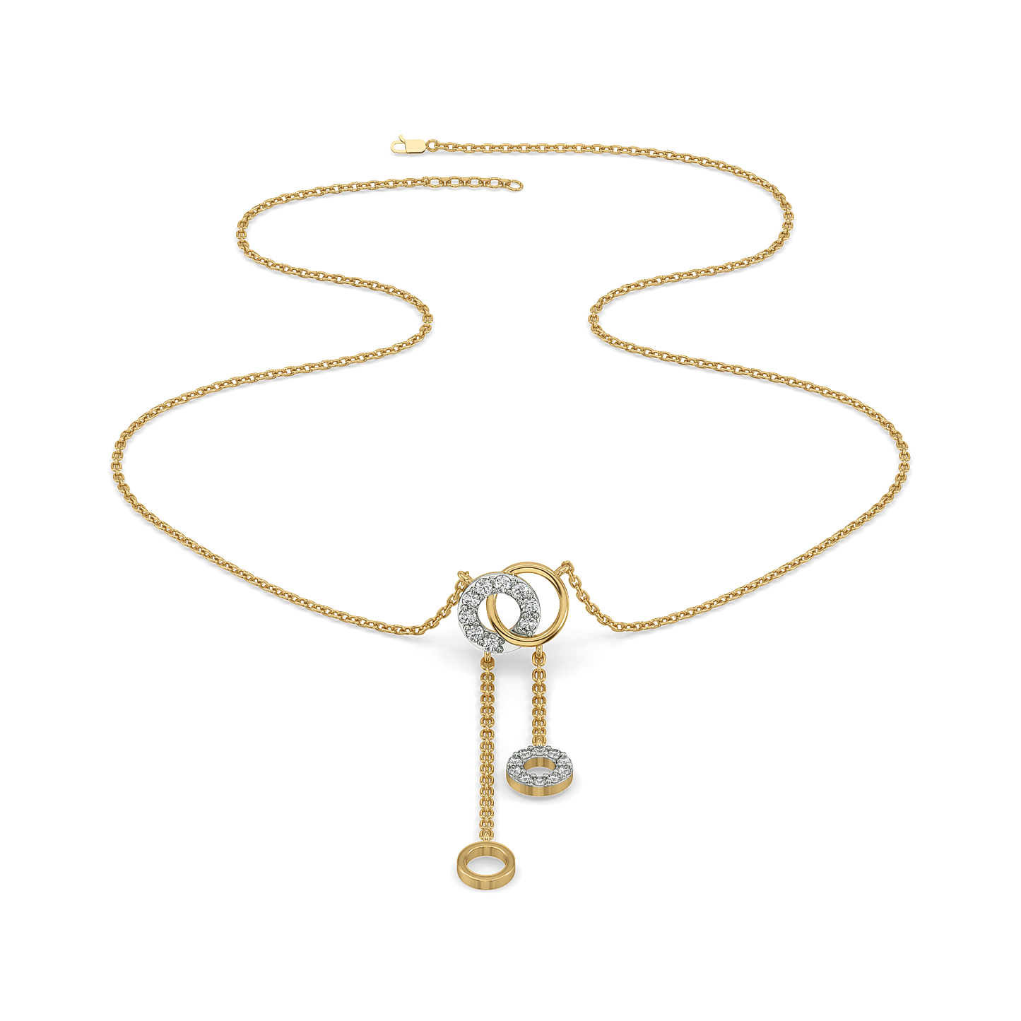 Halo Thread - 18kt Gold Vermeil Lab Grown Diamond Necklace