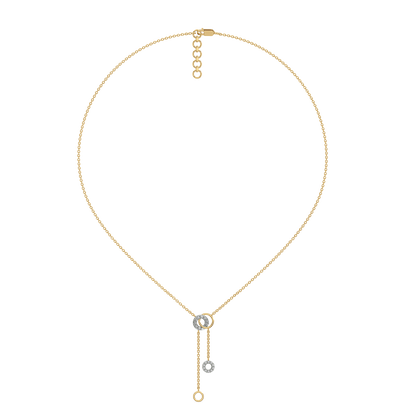 Halo Thread - 18kt Gold Vermeil Lab Grown Diamond Necklace
