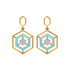 Hexa Glam - Lab Diamond Drop Earrings