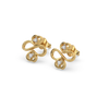 Infinity Clover Lab Grown Diamond Earrings - Lukson 