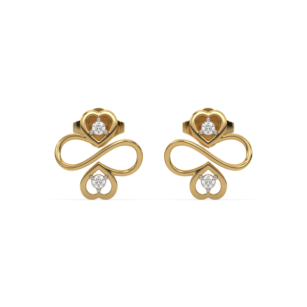 Lab grown diamond jewelry stud -Lukson