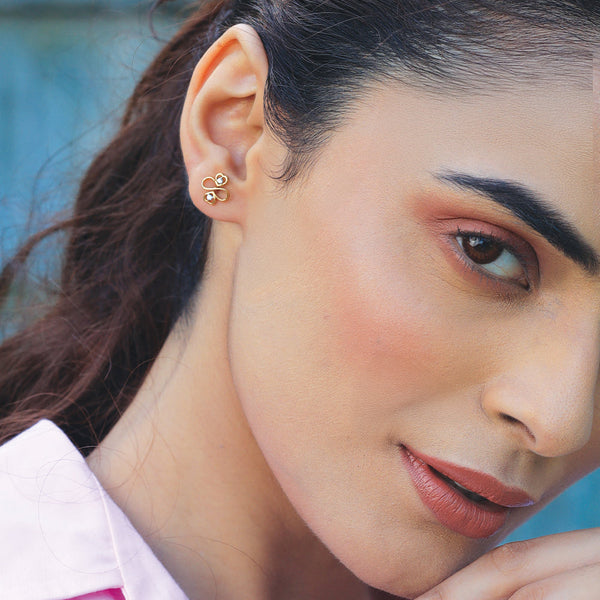 Lab grown diamond stud earrings - Lukson 