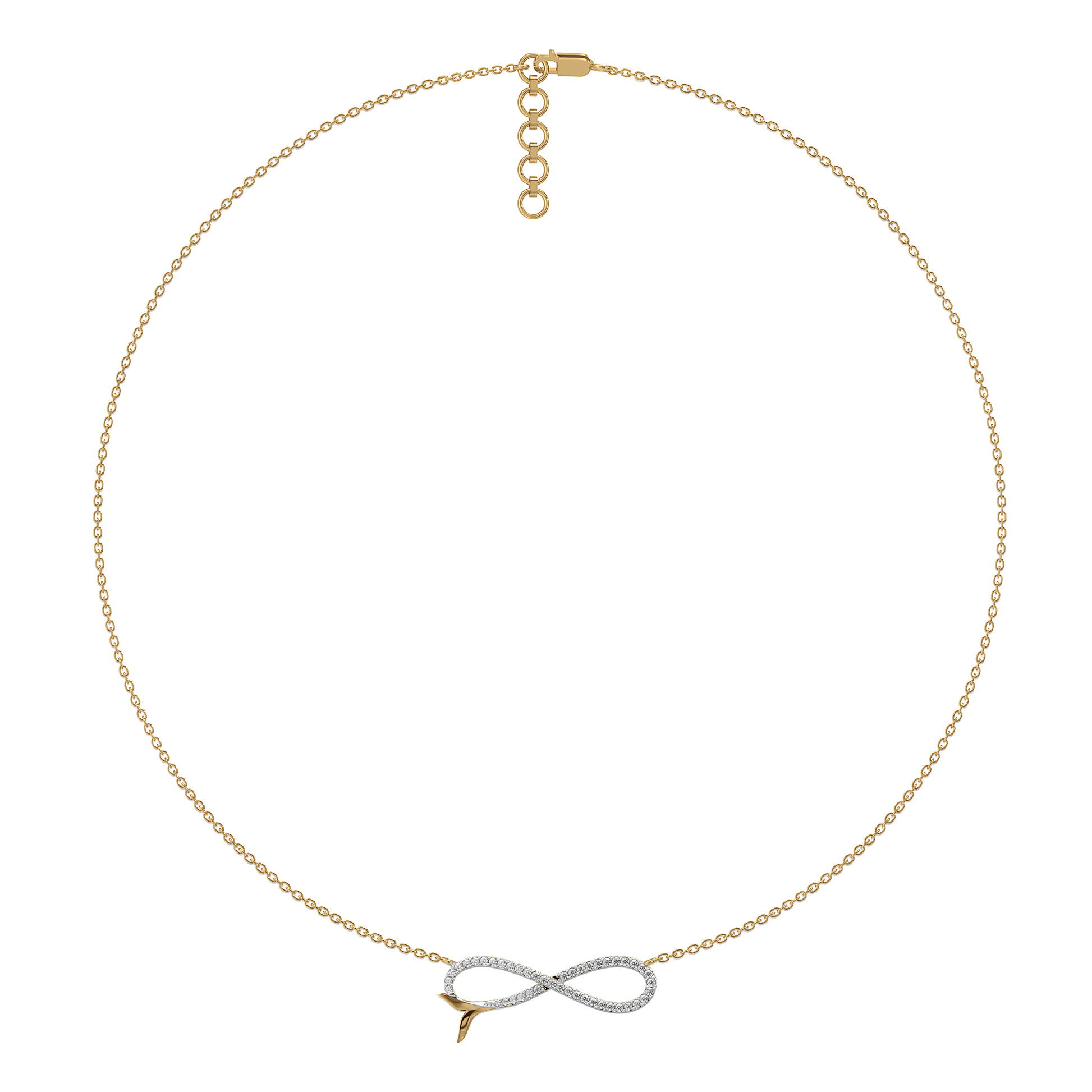Infinity Tide - 18kt Gold Vermeil Lab Grown Diamond Necklace
