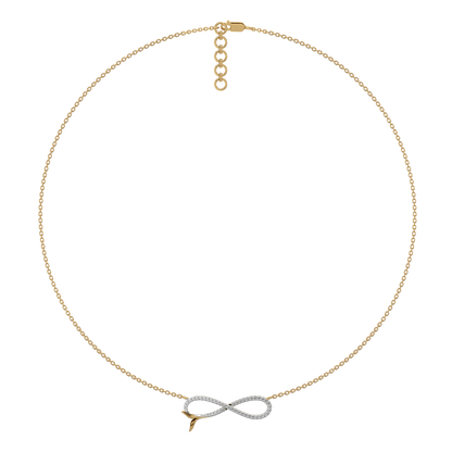 Infinity Tide - 18kt Gold Vermeil Lab Grown Diamond Necklace